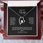 To My Beautiful Wife, I fall In Love All Over Again - Forever Love Necklace