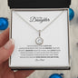 To My Daughter, Never Forget, Love Dad - Alluring Necklace