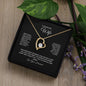 To My Beautiful Wife, I fall In Love All Over Again - Forever Love Necklace
