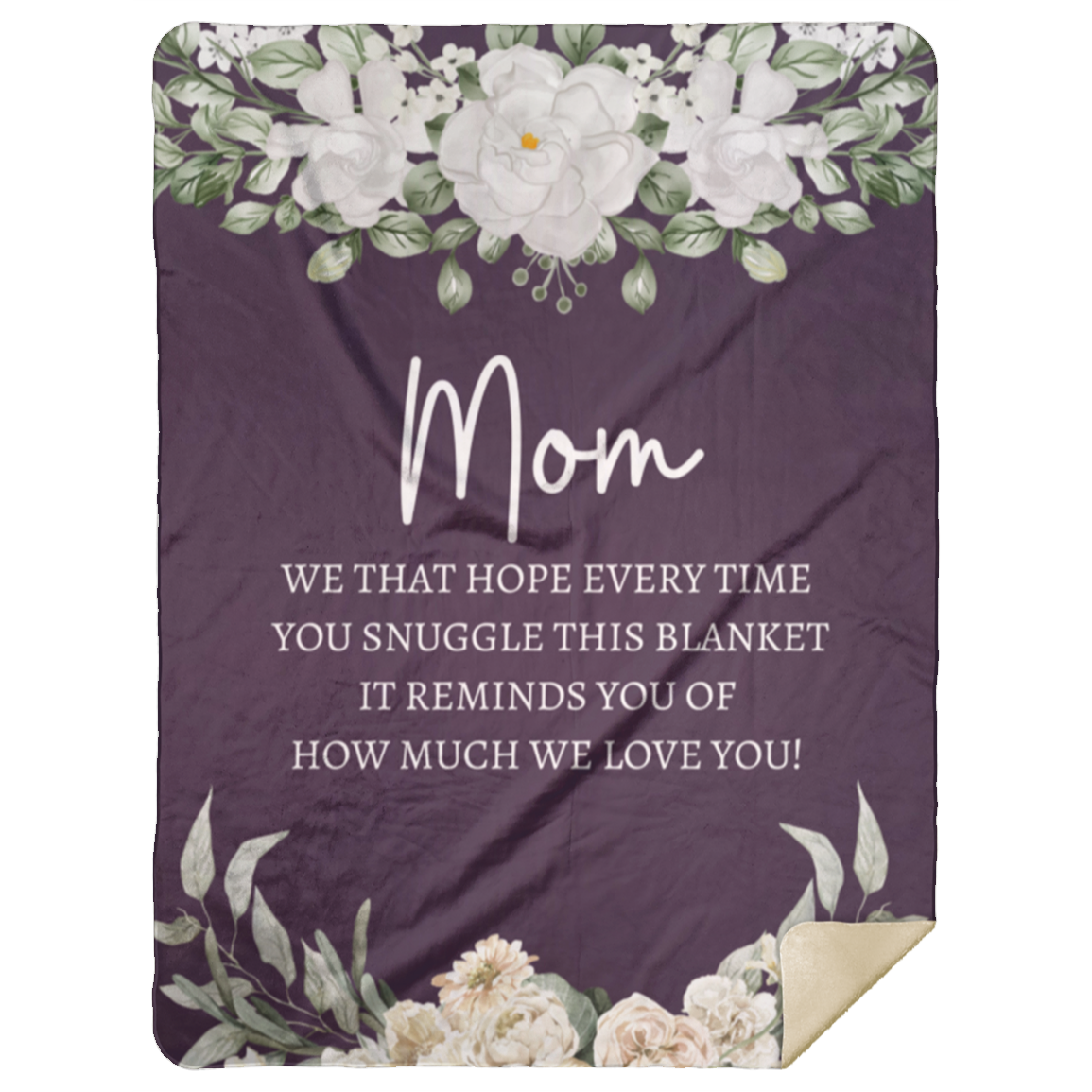 MOM FLOWER BLANKET | MOTHER'S DAY GIFT