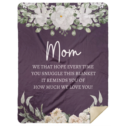 MOM FLOWER BLANKET | MOTHER'S DAY GIFT