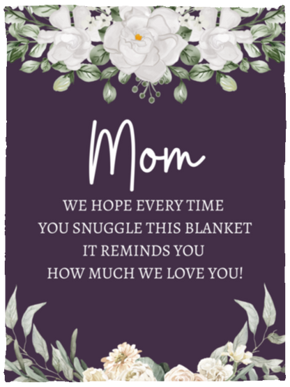 MOM FLOWER BLANKET | MOTHER'S DAY GIFT