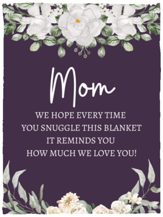 MOM FLOWER BLANKET | MOTHER'S DAY GIFT