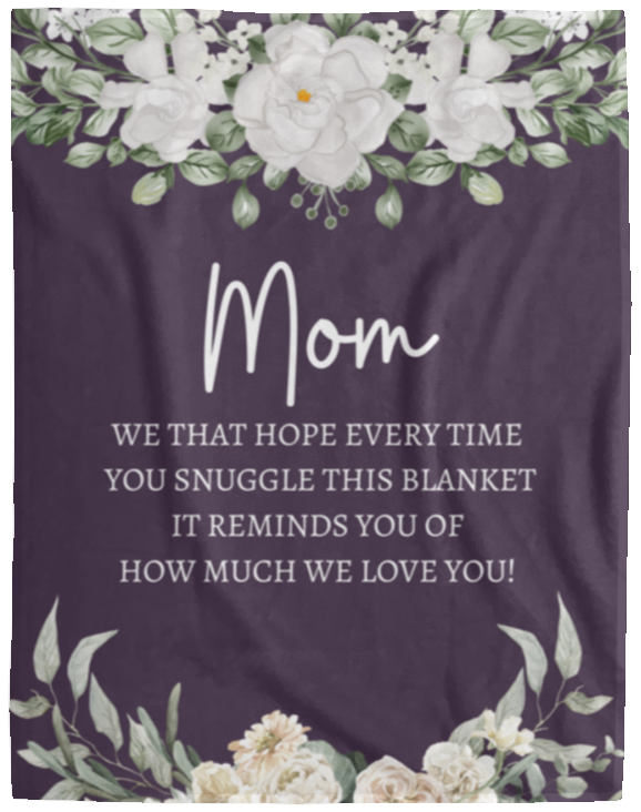 MOM FLOWER BLANKET | MOTHER'S DAY GIFT