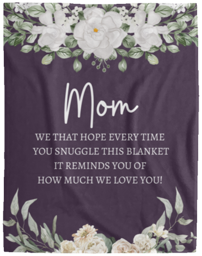 MOM FLOWER BLANKET | MOTHER'S DAY GIFT