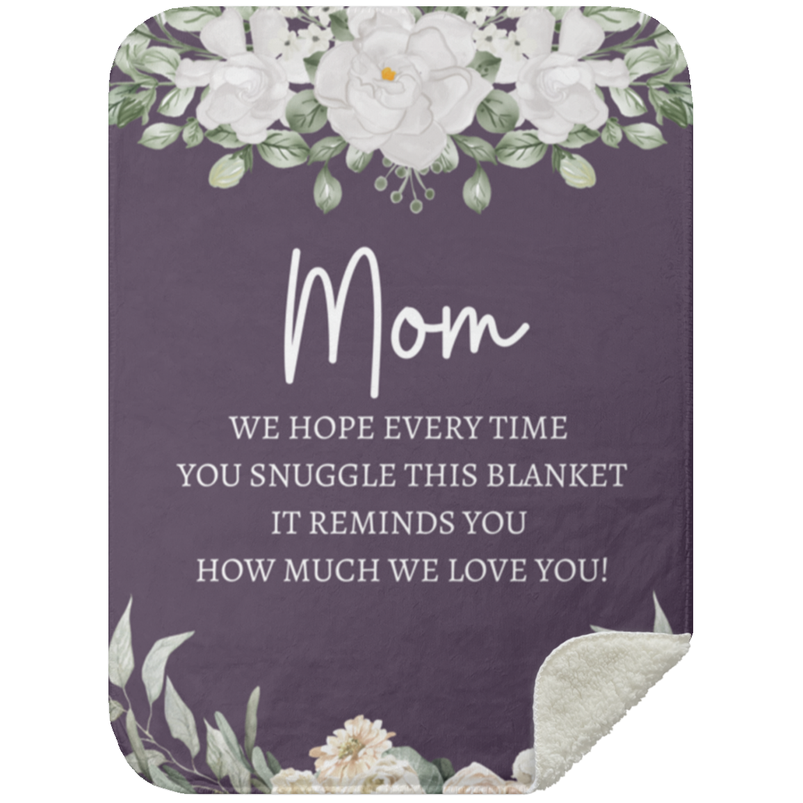 MOM FLOWER BLANKET | MOTHER'S DAY GIFT