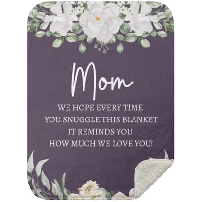 MOM FLOWER BLANKET | MOTHER'S DAY GIFT