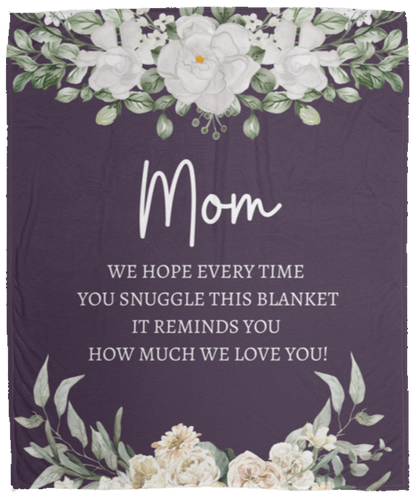 MOM FLOWER BLANKET | MOTHER'S DAY GIFT